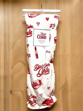 New velvet soft throw blanket Diet Coke Girlie
